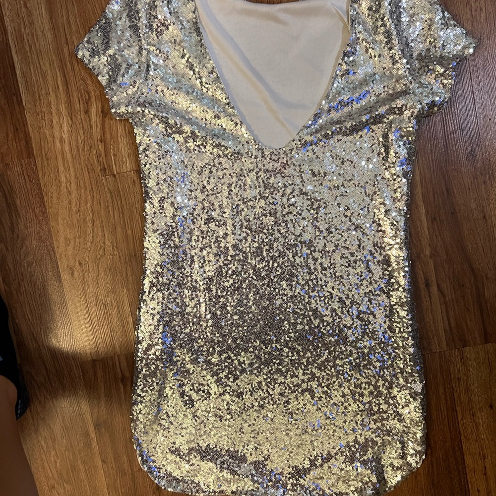 SOLD - Pink Lily Sequin NYE Dress - Picture 2 of 4